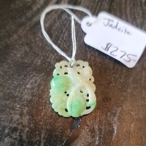 Green Jadeite  2 Sided Pendant